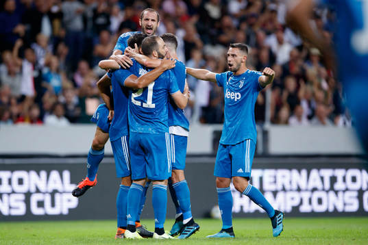 The players of Juventus celebrates