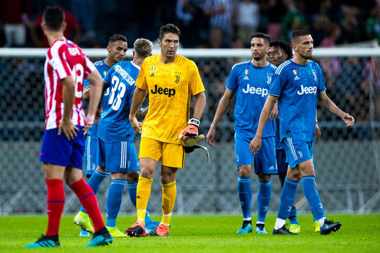 Goalkeeper Gianluigi Buffon of Juventus looks dejected