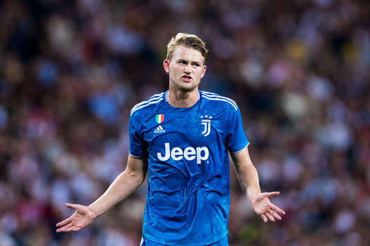 Matthijs de Ligt of Juventus reacts