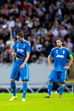 Adrien Rabiot of Juventus looks dejected