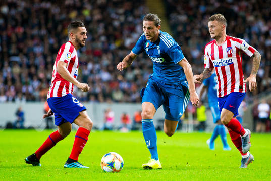 Adrien Rabiot of Juventus with Koke Jorge Resurreccion and