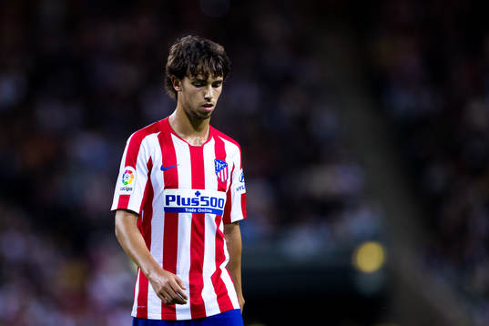 Joao Felix Sequeira of Atletico Madrid looks dejected