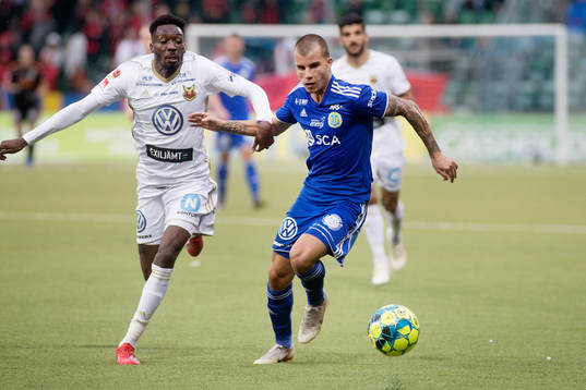 Pol Roige Rodriguez GIF Sundsvall och Eirik Haugan