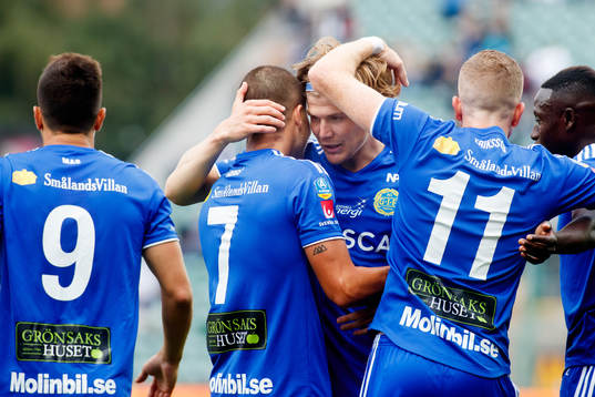 GIF Sundsvalls Oliver Berg jublar