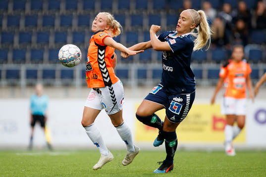 Kristianstads Kajsa Törnkvist och Linköpings Alva Selerud