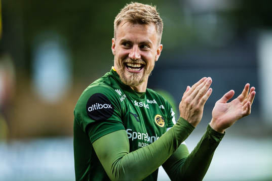 Ricardo Henrique Schuck Friedrich of Bodø/Glimt celebrates