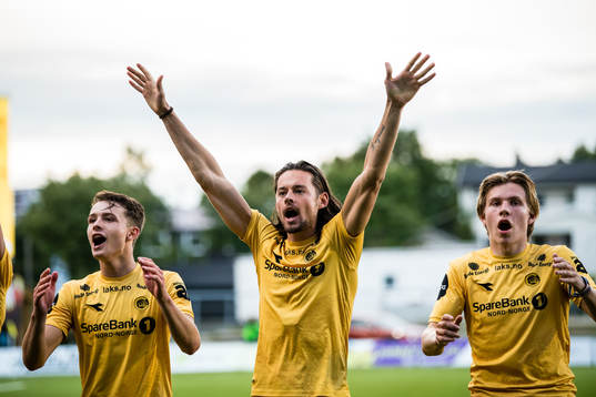 Håkon Evjen, Amor Yonas Layouni and Jens Petter Hauge of