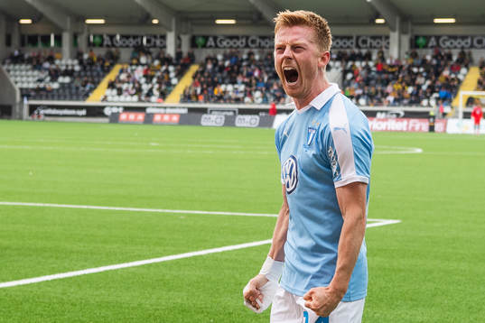 Malmö FFs Anders Christiansen jublar