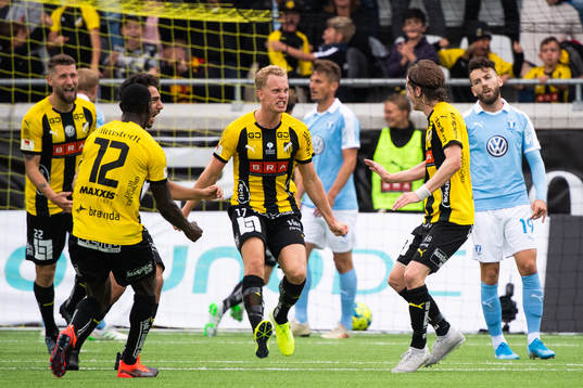 Häckens Joona Toivio, Godswill Ekpolo och Gustav Berggren