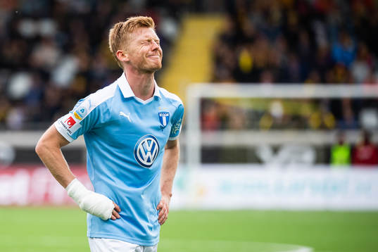 Malmö FFs Anders Christiansen deppar