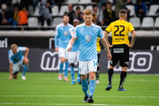 Malmö FFs Anders Christiansen deppar