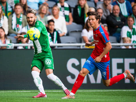 Hammarbys Simon Sandberg och Helsingborgs Max Svensson