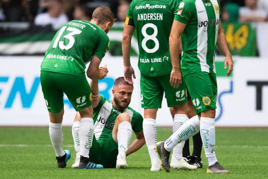 Hammarbys Mats Solheim skadas