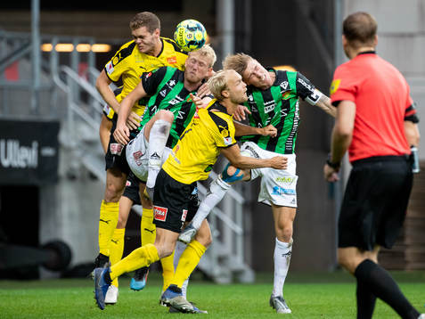 Mjällbys Jacob Bergström och Viktor Gustafson