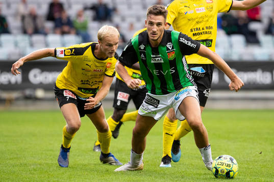 GAIS Haris Cirak mot Mjällbys Viktor Gustafson