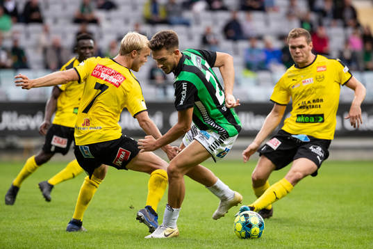 GAIS Haris Cirak mot Mjällbys Viktor Gustafson
