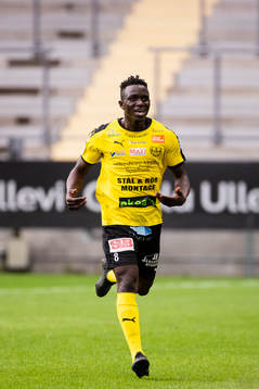 Mjällbys Bubacarr Jobe jublar
