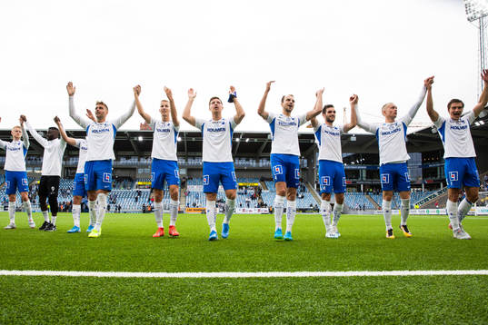 IFK Norrköpings spelare jublar