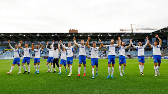 IFK Norrköpings spelare jublar