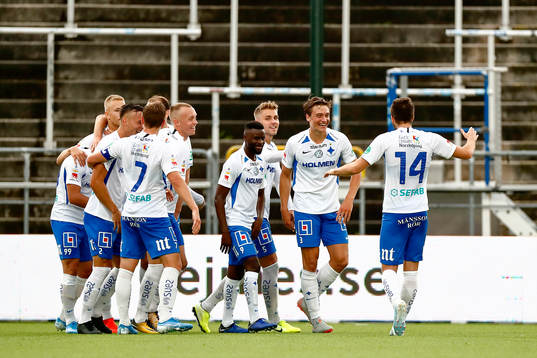 IFK Norrköpings spelare jublar