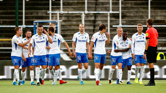 IFK Norrköpings spelare jublar