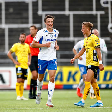 IFK Norrköpings Rasmus Lauritsen jublar