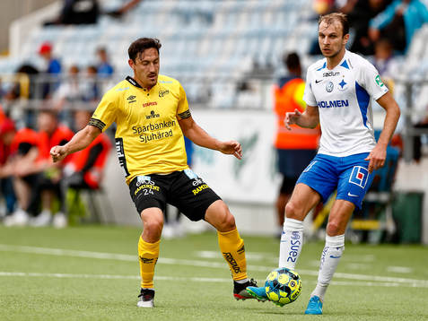 Elfsborgs Stefan Ishizaki och IFK Norrköpings Lars Krogh