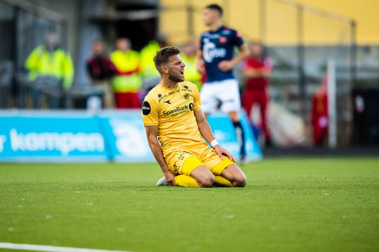 Philip Aksel Frigast Zinckernagel of Bodø/Glimt reacts