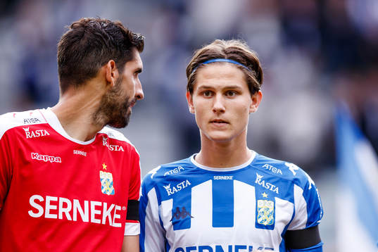 IFK Göteborgs målvakt Ioannis Anestis och Rasmus Wikström