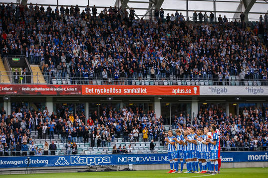 IFK Göteborgs supportrar och spelare