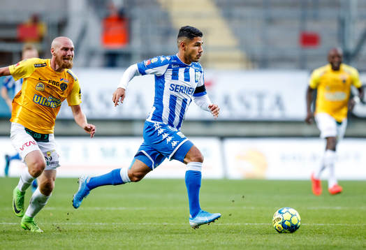 Falkenbergs Christoffer Carlsson och IFK Göteborgs Hosam