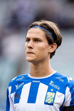 IFK Göteborgs Rasmus Wikström på line up innan