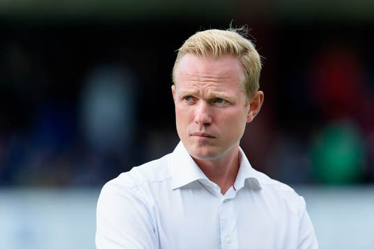 Rosengårds tränare Jonas Eidevall innan fotbollsmatchen i