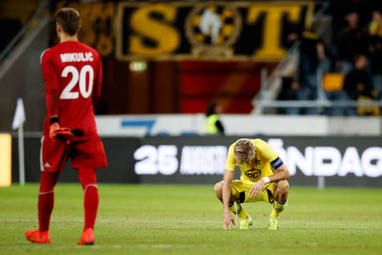 Yury Kendysh of Sheriff Tiraspol looks dejected