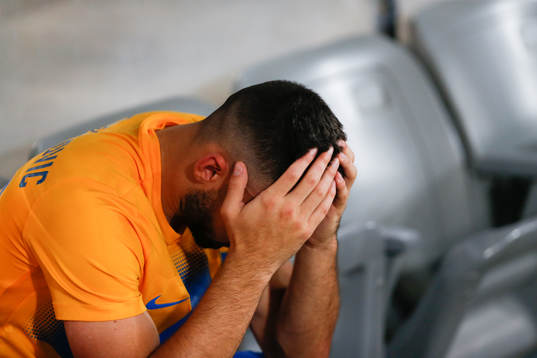 Sead Haksabanovic of IFK Norrköping looks dejected