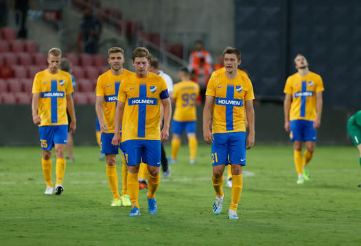 The players of IFK Norrköping looks dejected