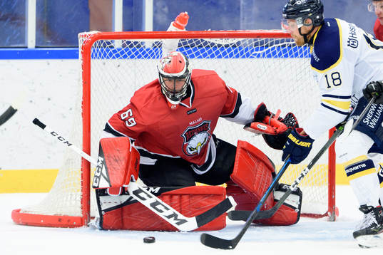 Malmö Redhawks målvakt Oscar Alsenfelt