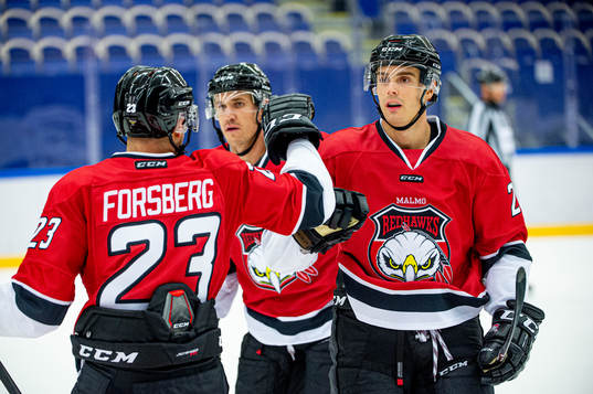 Malmö Redhawks Henrik Hetta jublar