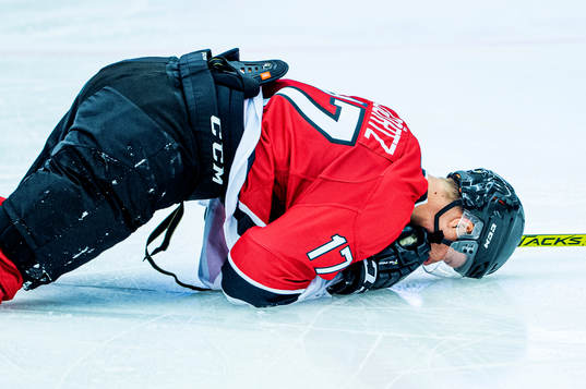 Malmö Redhawks Max Görtz på isen