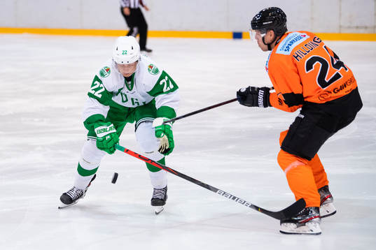 Rögles Samuel Jonsson och Graz 99ers Joakim Hillding