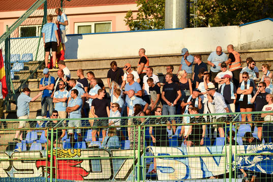 The supporters of Malmö FF in the stands