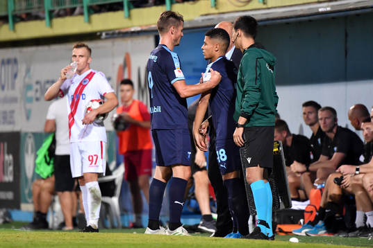 Markus Rosenberg of Malmö FF is replaced by Romain Gall