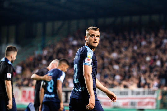 Eric Larsson of Malmö FF celebrates