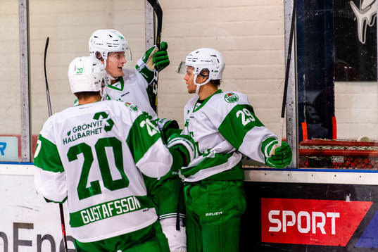 Rögles Hampus Gustafsson, Adam Edström jublar