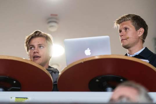 Rögles Leon Bristedt kommenterar matchen med Helsingborgs