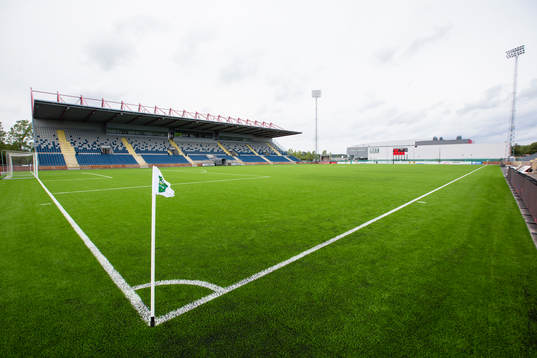 Generell vy över Södertäljes fotbollsarena