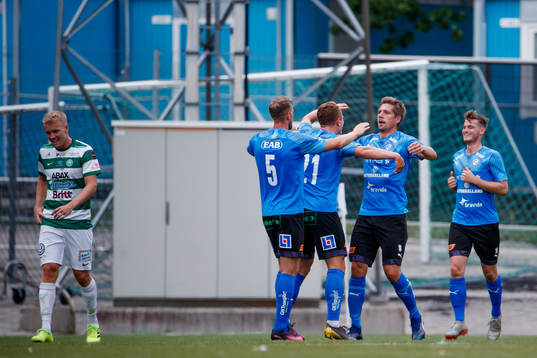 Halmstads Andreas Bengtsson jublar