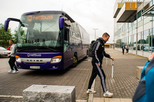 Eirik Horneland, head coach of Rosenborg,  arrives