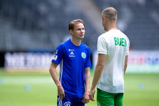 Sundsvalls Johan Blomberg och Hammarbys Richard Magyar