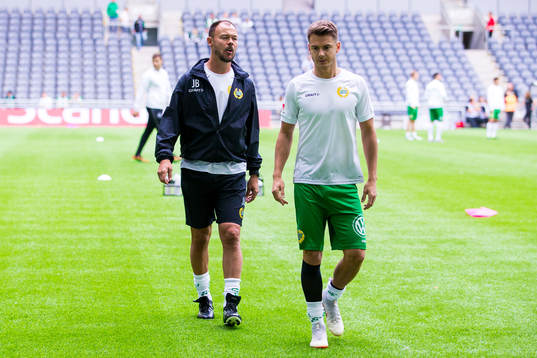 Hammarbys assisterande tränare Joachim Björklund och